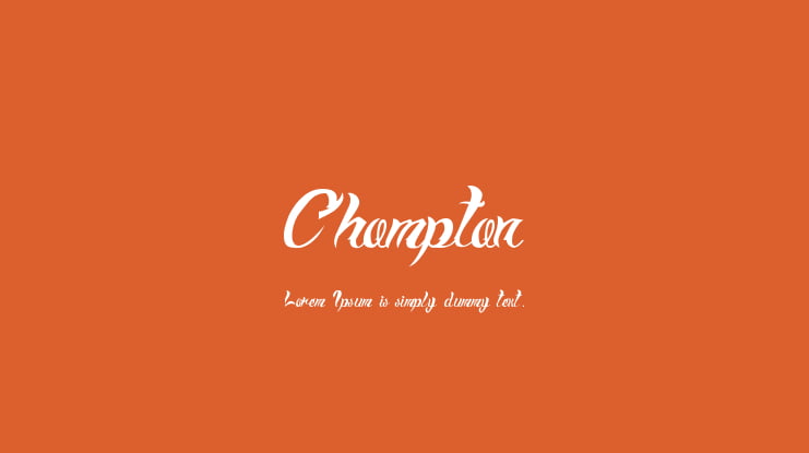 Chompton Font