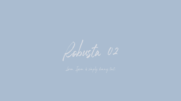 Robusta 02 Font