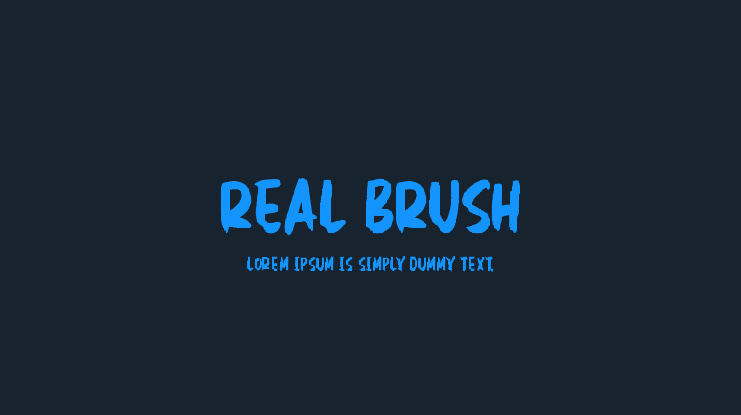 Real Brush Font