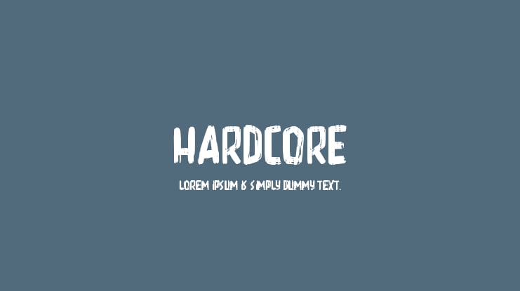 Hardcore Font