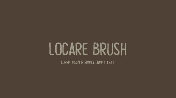 Locare Brush Font