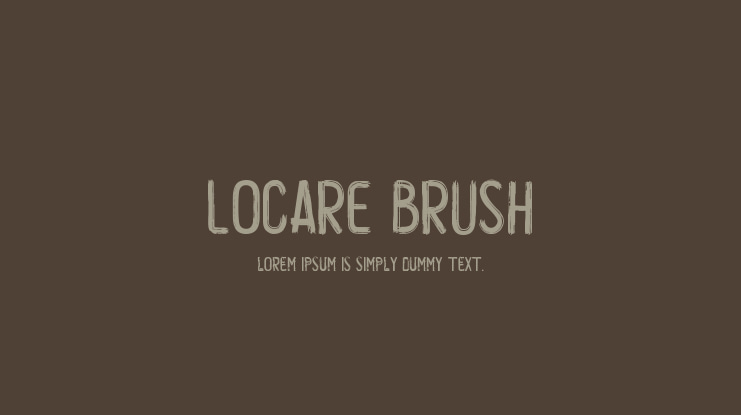 Locare Brush Font