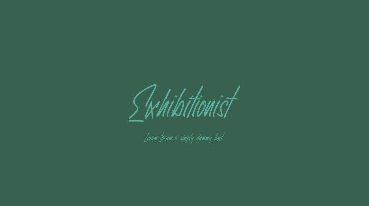 Exhibitionist Font
