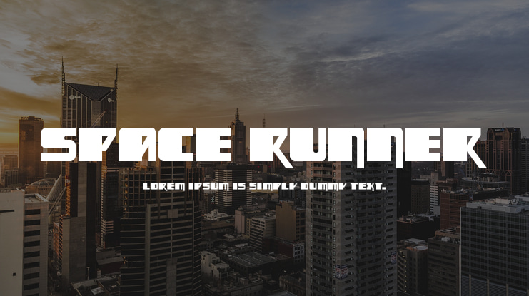 Space Runner Font Family