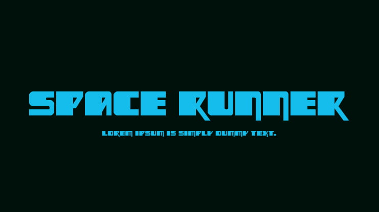 Space Runner Font Family