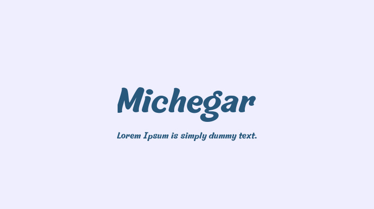 Michegar Font