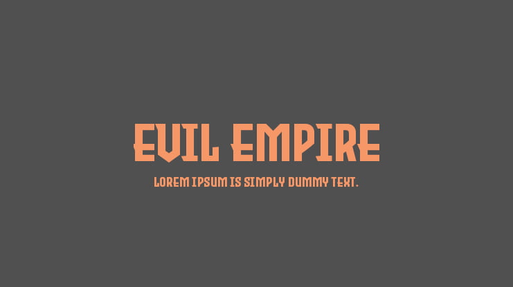 Evil Empire Font