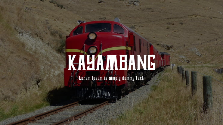 KAYAMBANG Font
