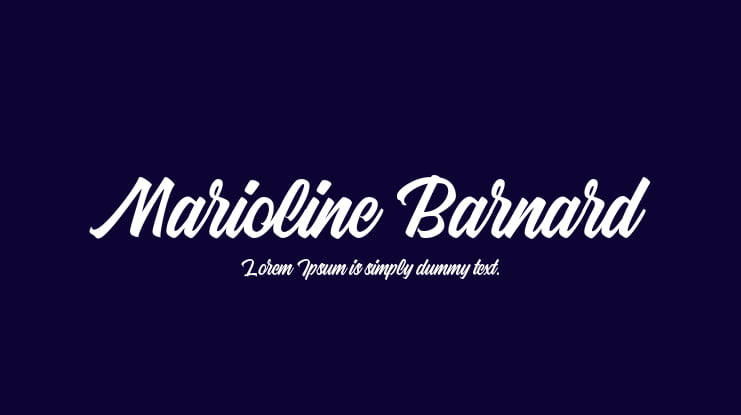 Marioline Barnard Font