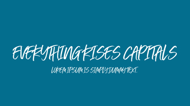 Everything RISES Capitals Font Family