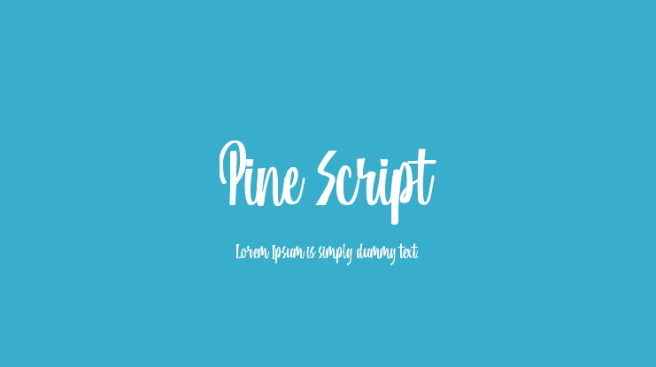 Pine Script Font