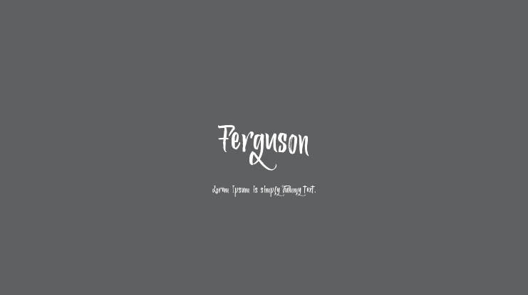 Ferguson Font