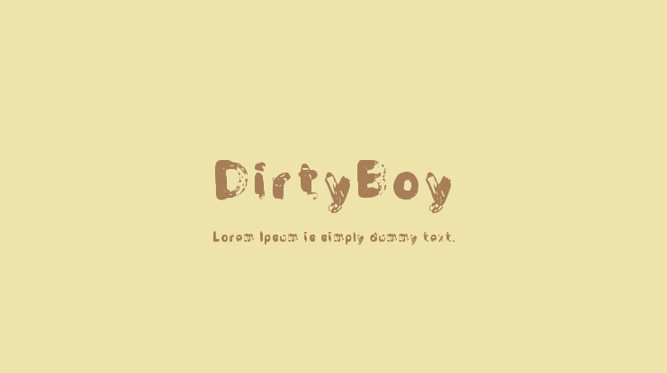 DirtyBoy Font
