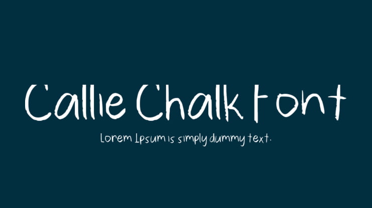 Callie Chalk Font
