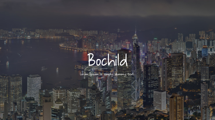 Bochild Font