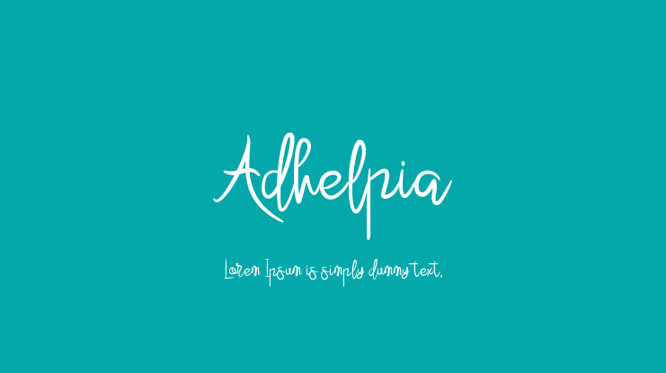 Adhelpia Font