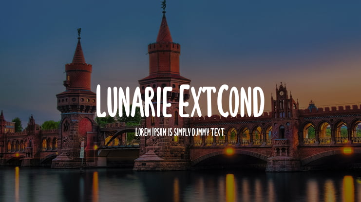 Lunarie ExtCond Font