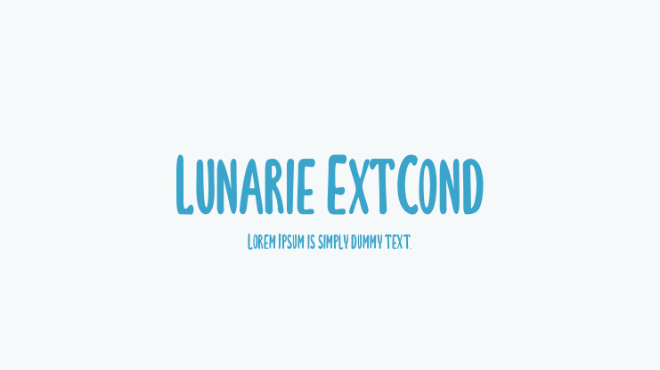 Lunarie ExtCond Font