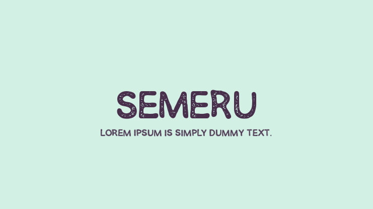 SEMERU Font