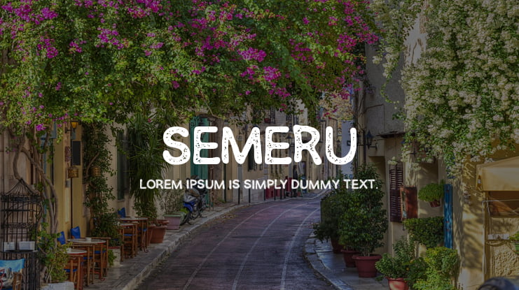 SEMERU Font