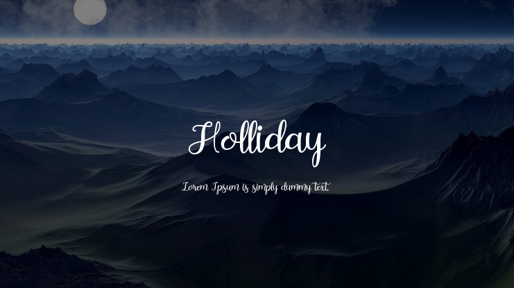 Holliday Font