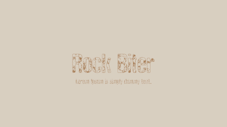 Rock Biter Font