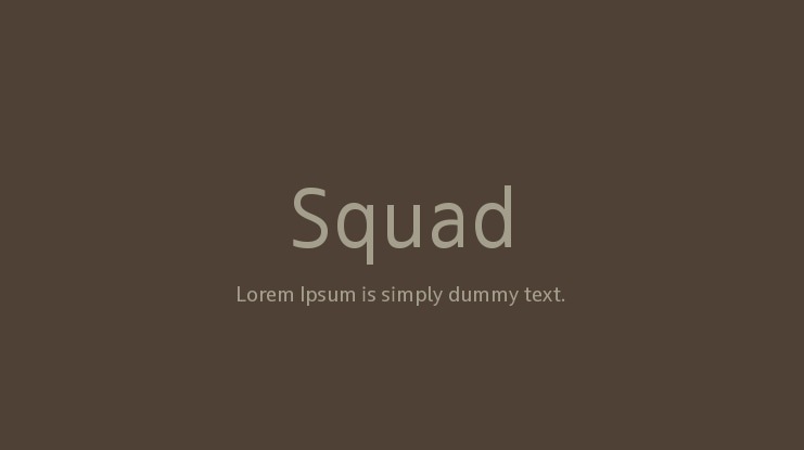 Squad Font