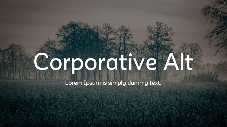 Corporative Alt Font Family