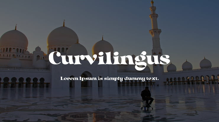 Curvilingus Font