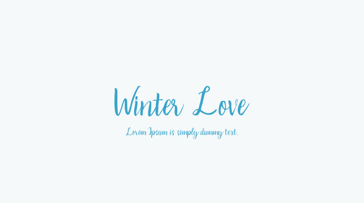 Winter Love Font