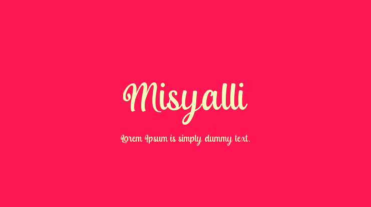 Misyalli Font