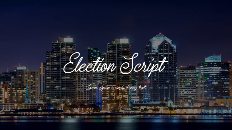 Election Script Font