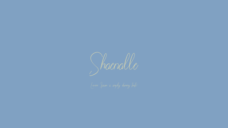 Shaenalle Font