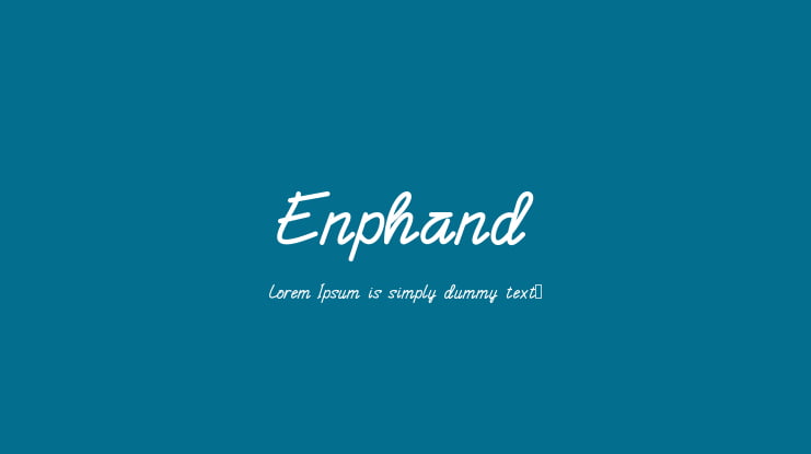 Enphand Font
