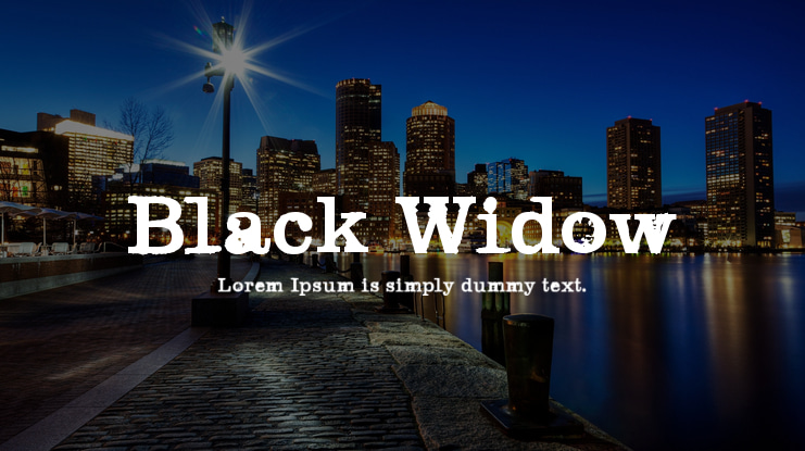 Black Widow Font