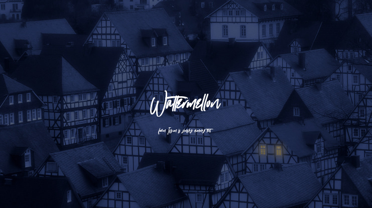 Wattermellon Font