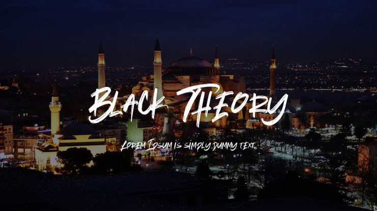 Black Theory Font