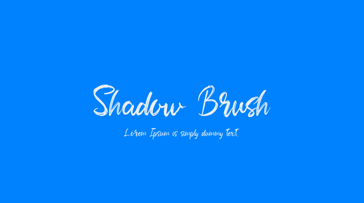 Shadow Brush Font