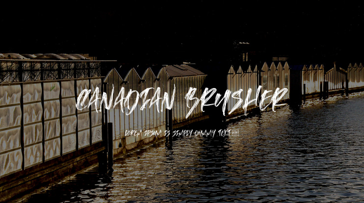 Canadian Brusher Font