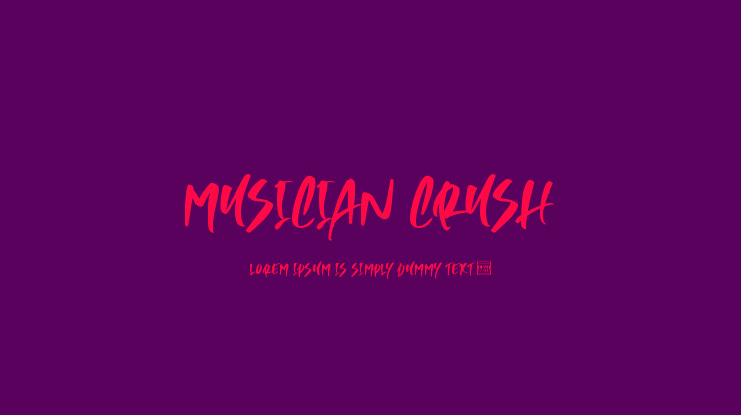 Musician Crush Font