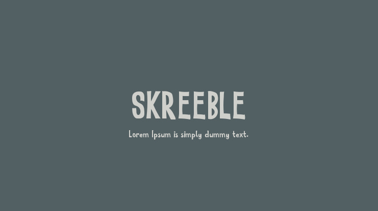 SKREEBLE Font