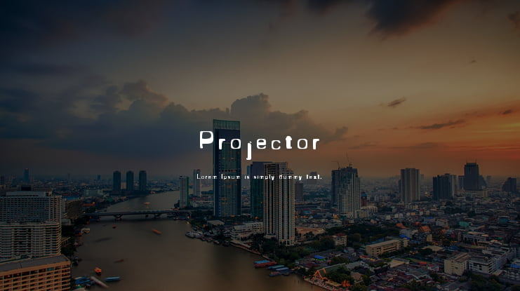 Projector Font