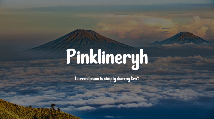 Pinklineryh Font