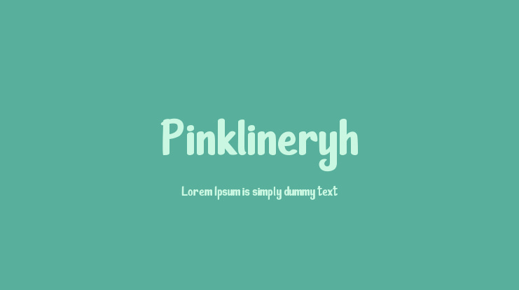 Pinklineryh Font