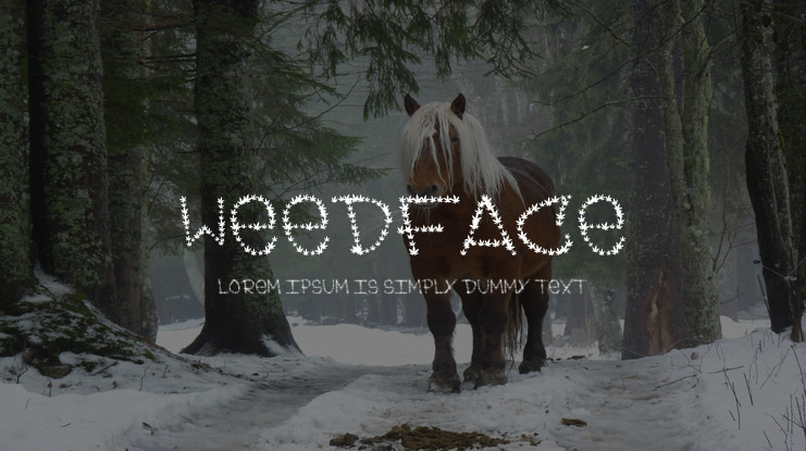 Weedface Font