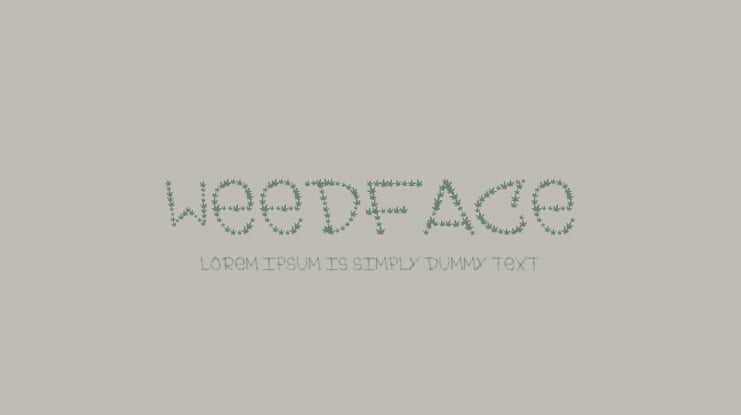 Weedface Font