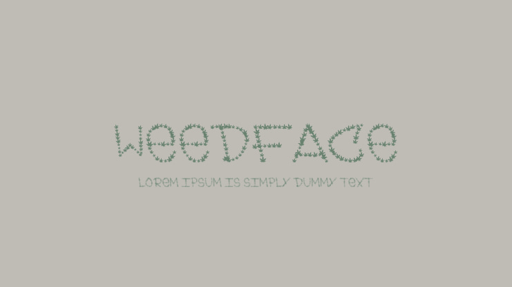 Weedface Font