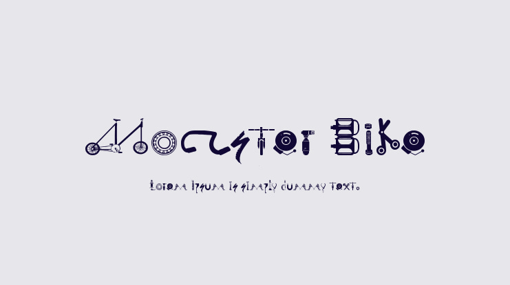 Monster Bike Font