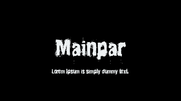 Mainpar Font