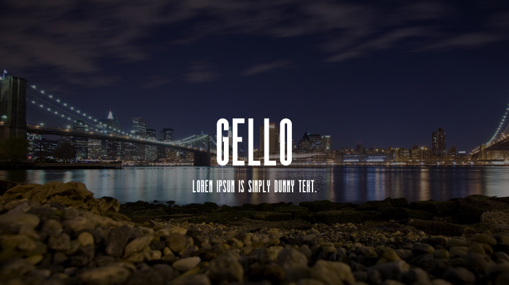 gello Font Family